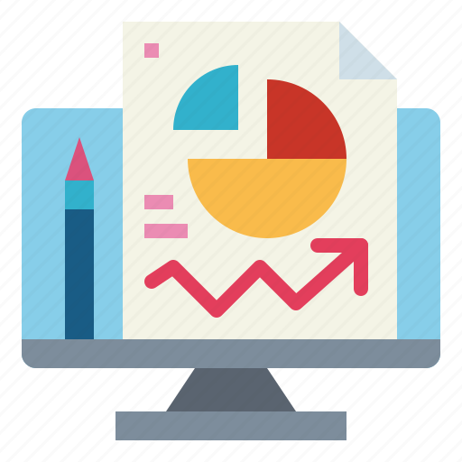 Analytics, graphic, monitor, stats icon - Download on Iconfinder