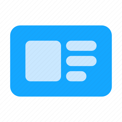 Card, business, id, profile, detail icon - Download on Iconfinder