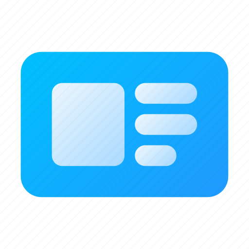 Card, business, id, profile, detail icon - Download on Iconfinder