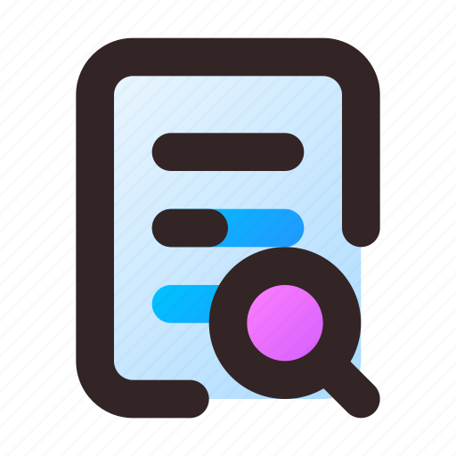 Document, search, find, explore, file icon - Download on Iconfinder