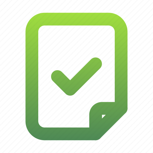 File, correct, approved, confirm, document icon - Download on Iconfinder