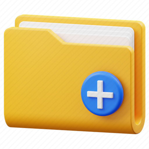 Add, document, new, create, folder, file, data icon - Download on Iconfinder