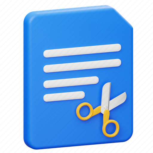 File, cut, extension, document icon - Download on Iconfinder