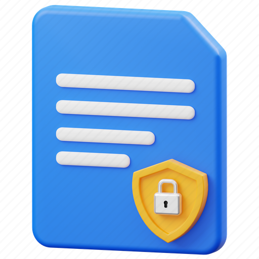 Secure, file, document, security, protection, shield icon - Download on Iconfinder