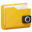 camera, file, folder, document, data, folder icon 