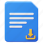file, document, folder icon, download 