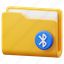 bluetooth, file, folder, document, data, folder icon 