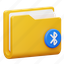 bluetooth, technology, network, file, folder, document, data, folder icon 