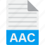 aac, document, extension, file, format 