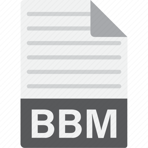 Bbm, document, extension, file, format icon - Download on Iconfinder