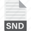document, extension, file, format, snd 
