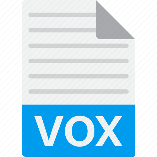 Document, extension, file, format, vox icon - Download on Iconfinder