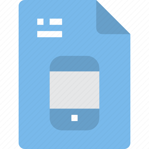 Document, file, form, interface, mobile, phone icon - Download on Iconfinder