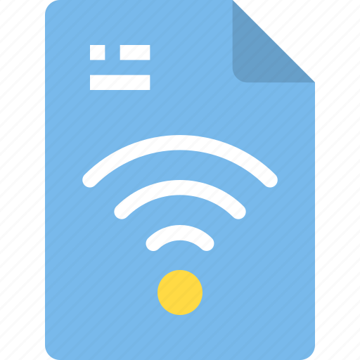 Document, file, form, interface, wifi icon - Download on Iconfinder