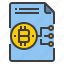 bitcoin, chart, document, form, interface 
