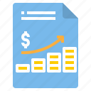 business, chart, document, file, form, growth, up