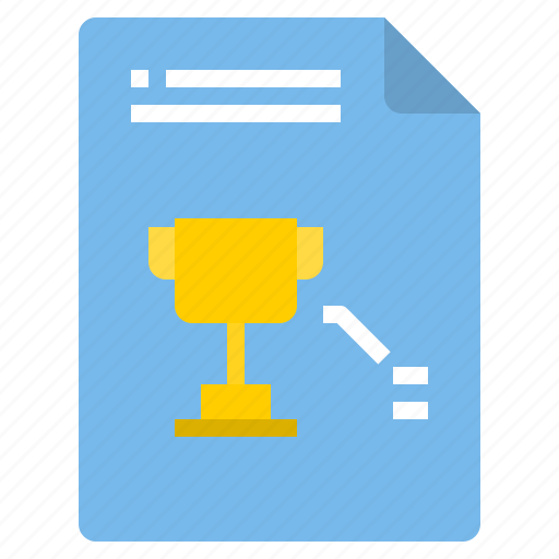 Document, form, trophy icon - Download on Iconfinder