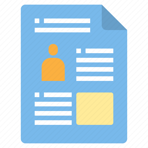 Document, form, interface, person, profile icon - Download on Iconfinder