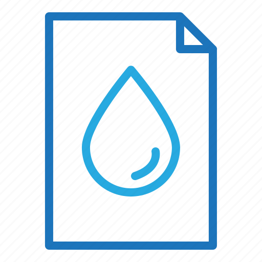Document, extension, file, water icon - Download on Iconfinder