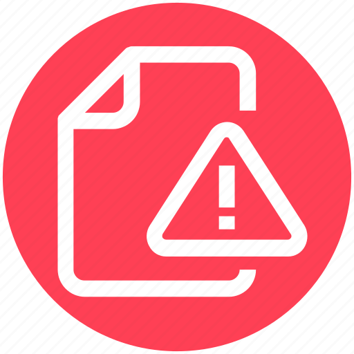 .svg, alert, document, document warning, file, warning icon - Download on Iconfinder
