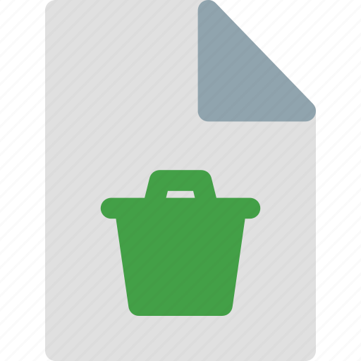 File, file icon, folder, new file, trash, trash file, trash icon icon - Download on Iconfinder