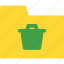file, folder, folder icon, trash, trash folder, trash icon 