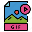 archive, document, file, gif 