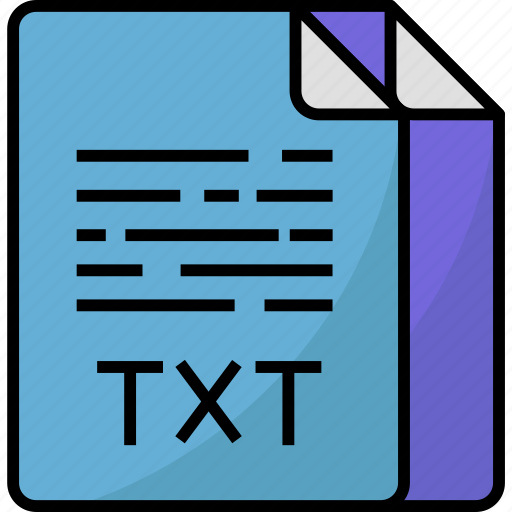 Txt, format, extension, file, text, filename, document icon - Download on Iconfinder