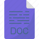 doc, file, folder, document, files, data, extension, format, page