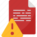 warning, alert, caution, document, error, file, important, and, folder