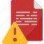 warning, alert, caution, document, error, file, important, and, folder 