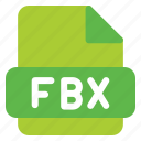 fbx, document, file, format, folder