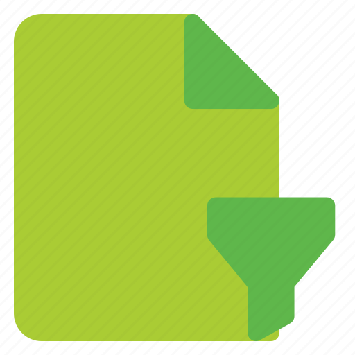 Filtered, file, document, format icon - Download on Iconfinder
