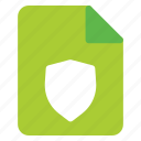 shield, files, folder, protection, secure