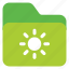 sun, folder, file, document 