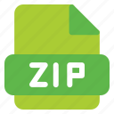 zip, document, file, format, folder