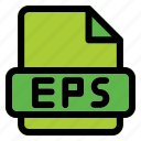 eps, document, file, format, folder