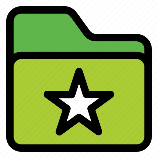 Favorite, folder, star, file, bookmark icon - Download on Iconfinder