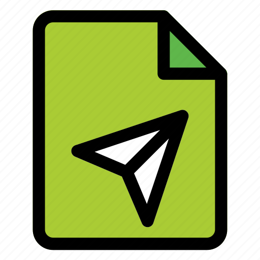 Paper, plane, send, folder, file, data icon - Download on Iconfinder