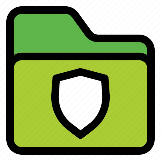 Shield, files, folder, protection, secure icon - Download on Iconfinder