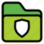 shield, files, folder, protection, secure 