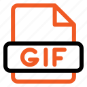 gif, document, file, format, folder