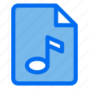 audio, file, document, format, folder