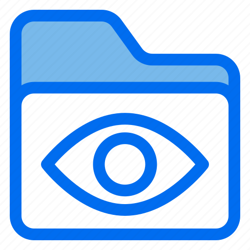 Eye, folder, archive, file, view icon - Download on Iconfinder