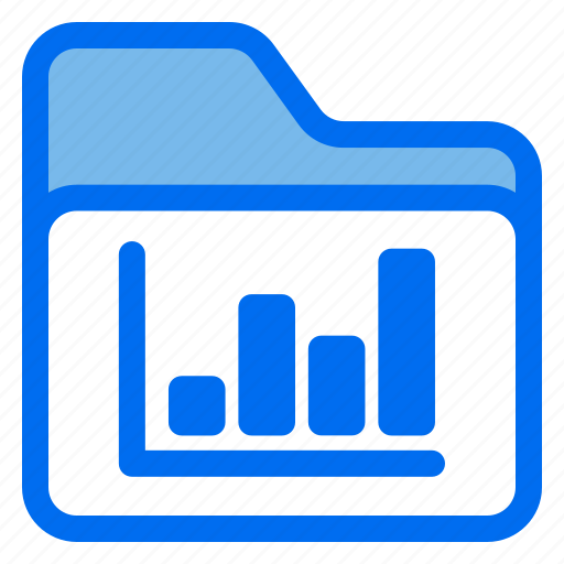 Graph, statistics, report, chart, folder icon - Download on Iconfinder