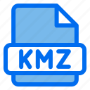 kmz, document, file, format, folder