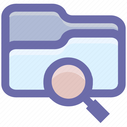Category, directory, find, folder, magnifier, magnifying glass, search icon - Download on Iconfinder