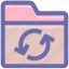 archive, document, file and folder, files, folder, loading, sync 