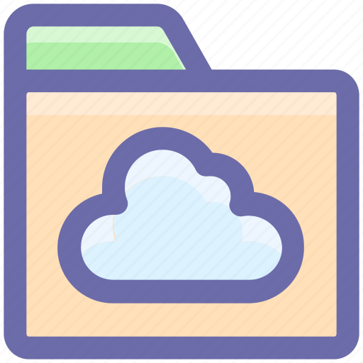 Cloud data, cloud folder, cloud sharing, directory, files, folder, sharing icon - Download on Iconfinder