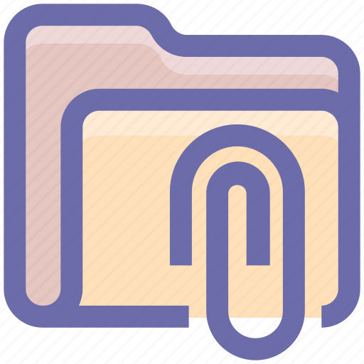 Archive, attachment, clip, document, folder, office, paperclip icon - Download on Iconfinder